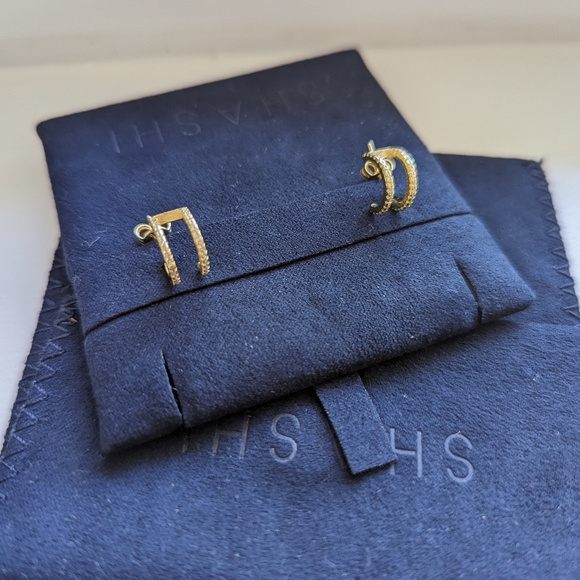 Shashi Erin Pave Hoop - Picture 2 of 2